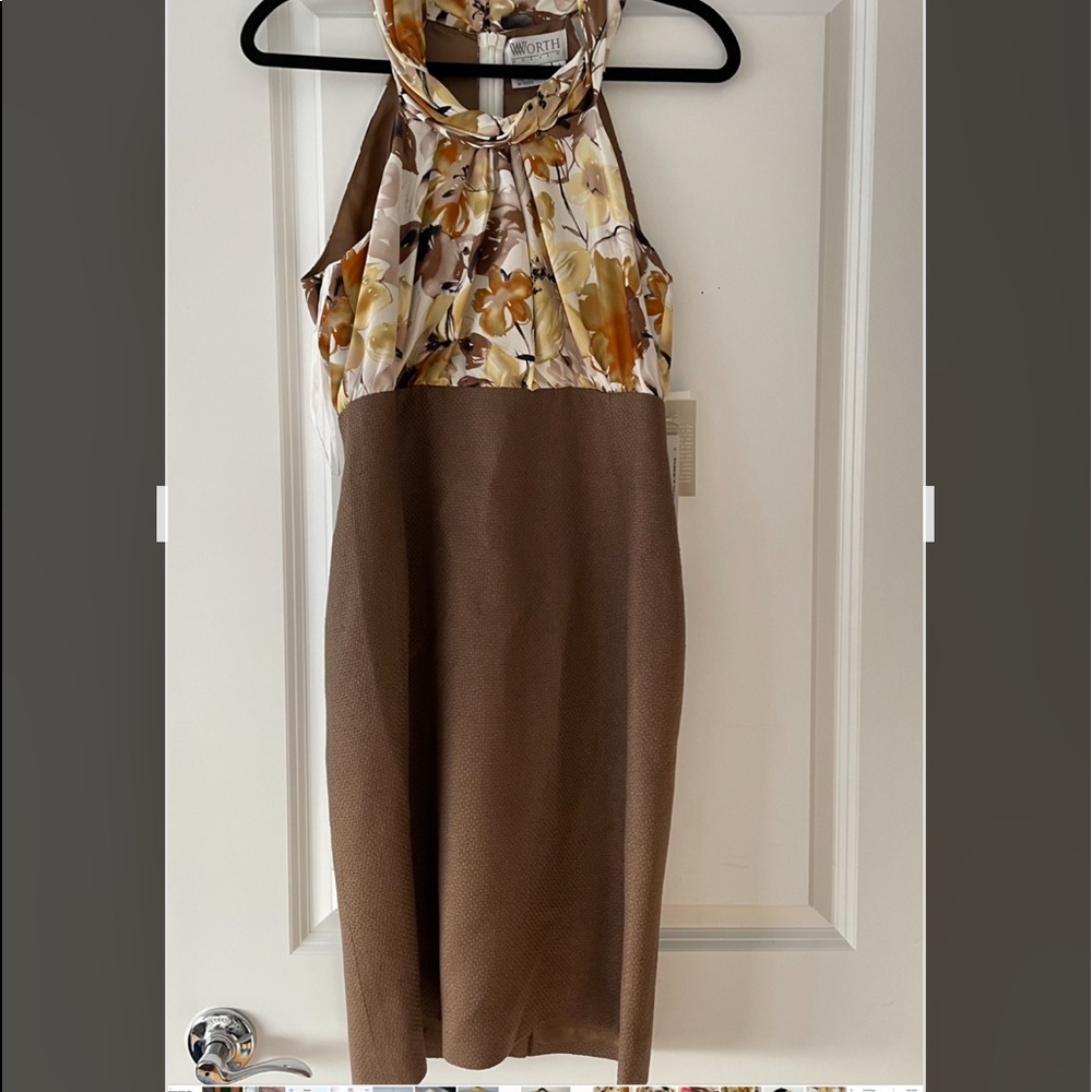 Stunning Worth silk dress NWT Size 8. - Picture 1 of 7